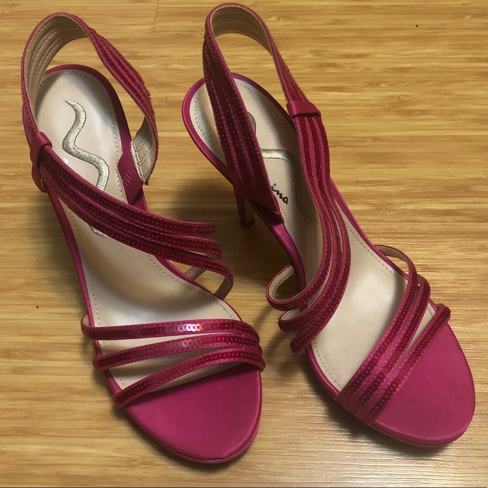 Pink Strappy Heels
